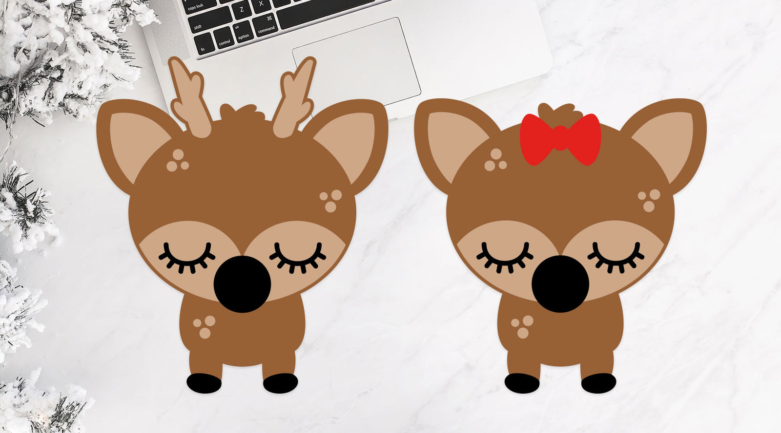 Cute Woodland Reindeer for Children’s Winter Shirts and Decor | SVG DXF EPS PNG Cut Files | Free for Personal Use