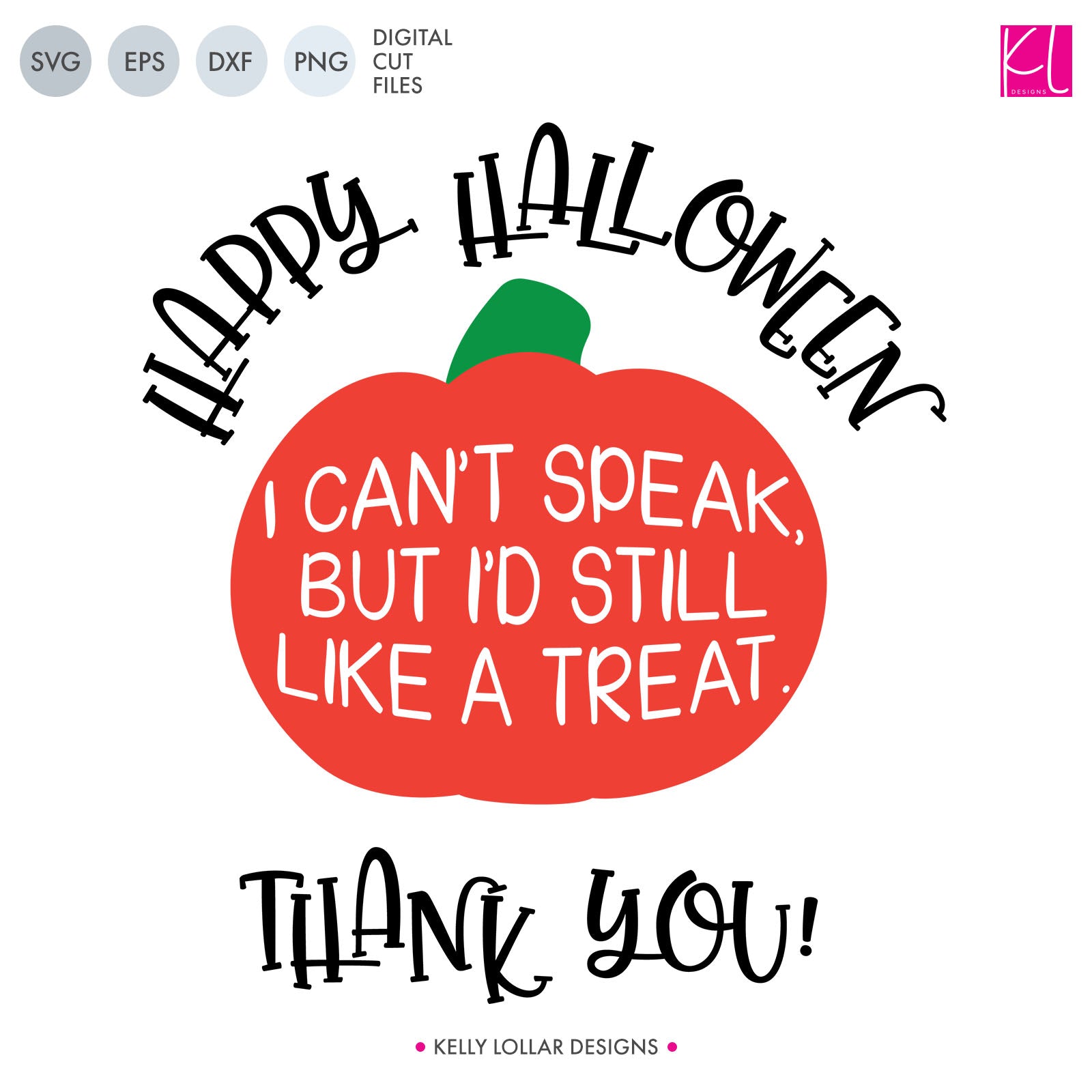Pumpkin Non-verbal Trick or Treat Bag Design for Halloween | SVG DXF EPS PNG Cut Files | Free for Commercial Use