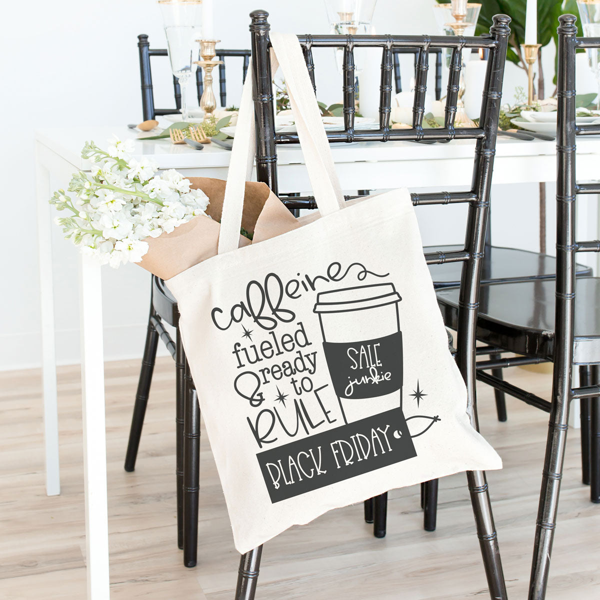 Freebie Friday | Caffeine Fueled and Ready to Rule Black Friday | SVG DXF PNG