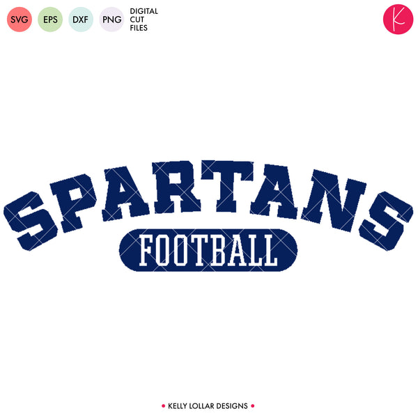 Football | Spartans Bundle Cut Designs Kelly Lollar SVG - PNG DXF Files EPS