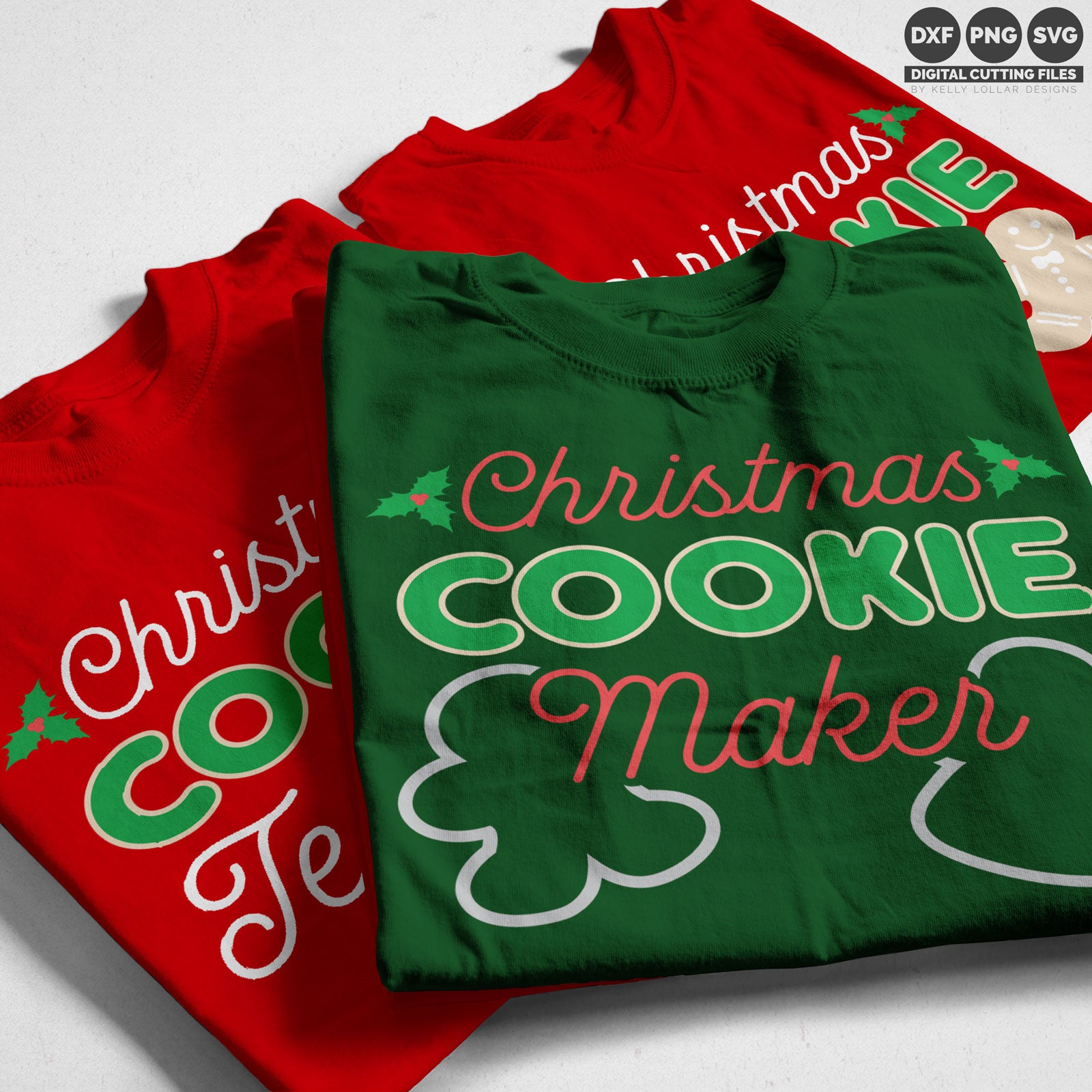 Freebie Friday SVG - Christmas Cookie svg set - one for the baker and two for the tasters with cute boy and girl gingerbread people