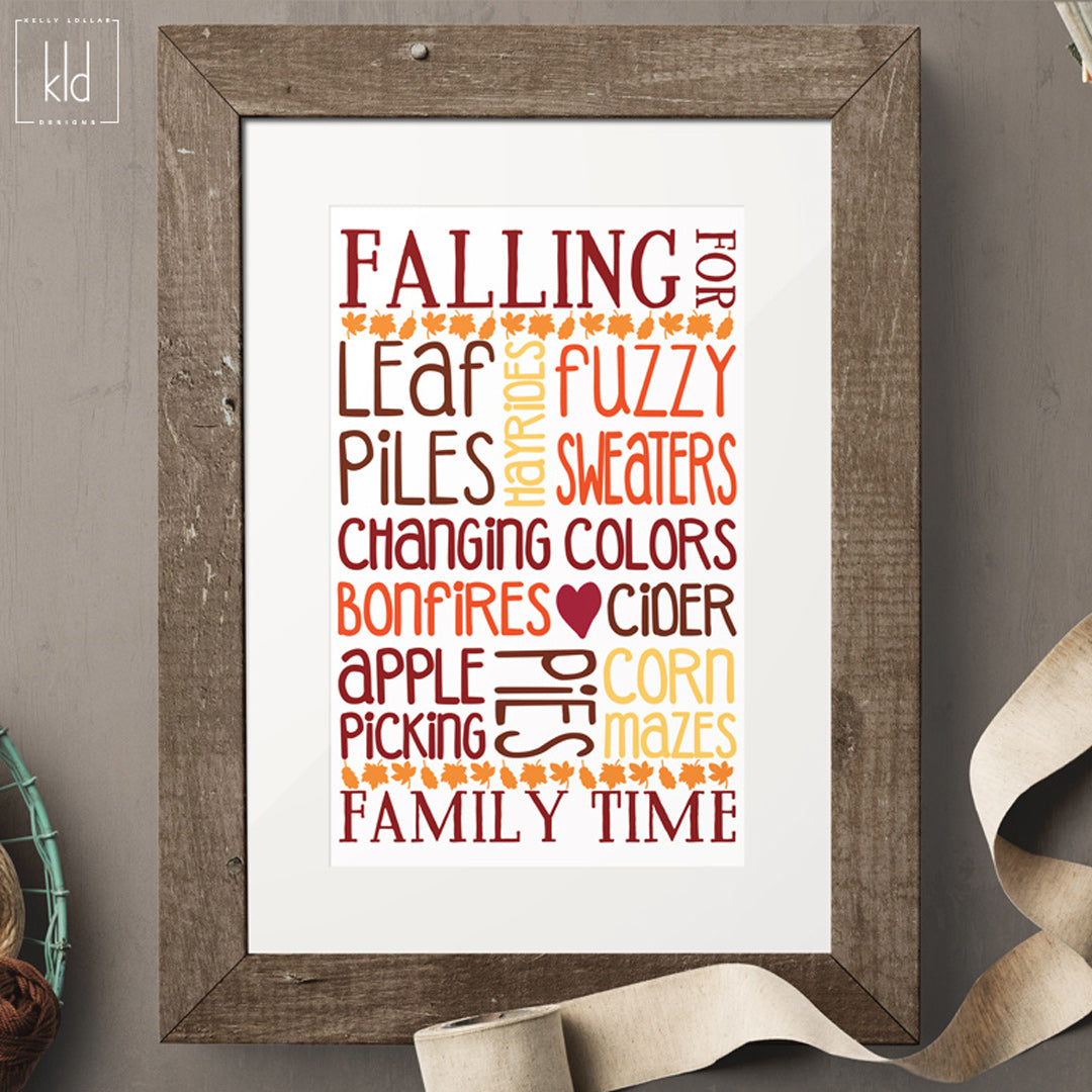 Freebie Friday SVG - Fall Typography filled with all the things you love about autumn