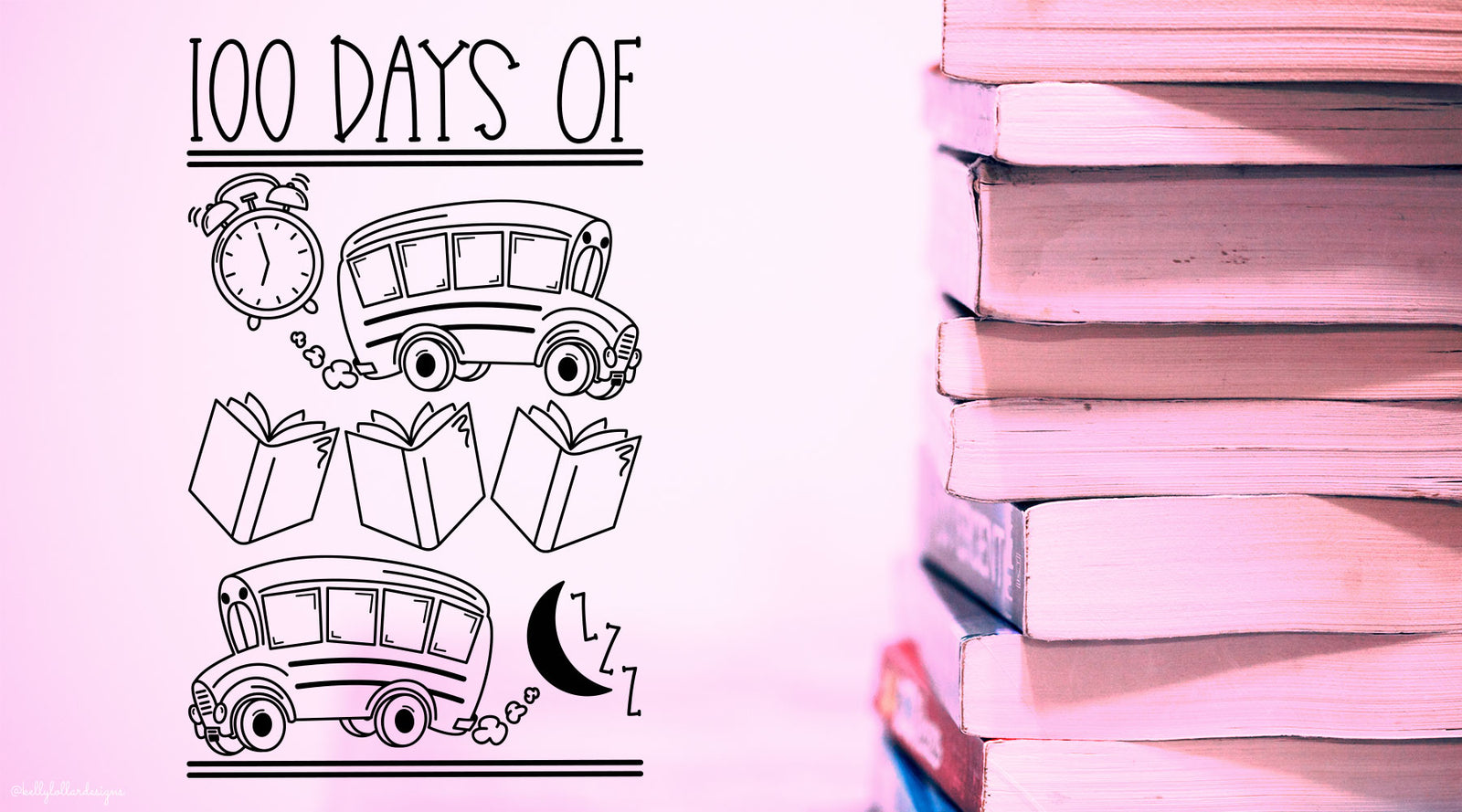 100th Day of School Daily Routine | SVG DXF EPS PNG Cut Files | Free for Personal Use