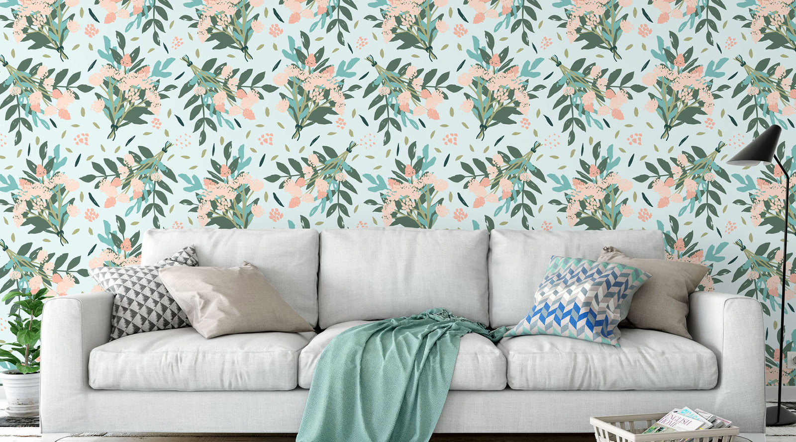 Backyard Bouquet Pattern | Surface Pattern Design | Ophiebug by Kelly Lollar