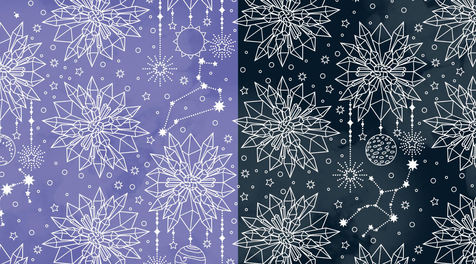 Interstellar Zodiac Surface Pattern Design by Kelly Lollar 