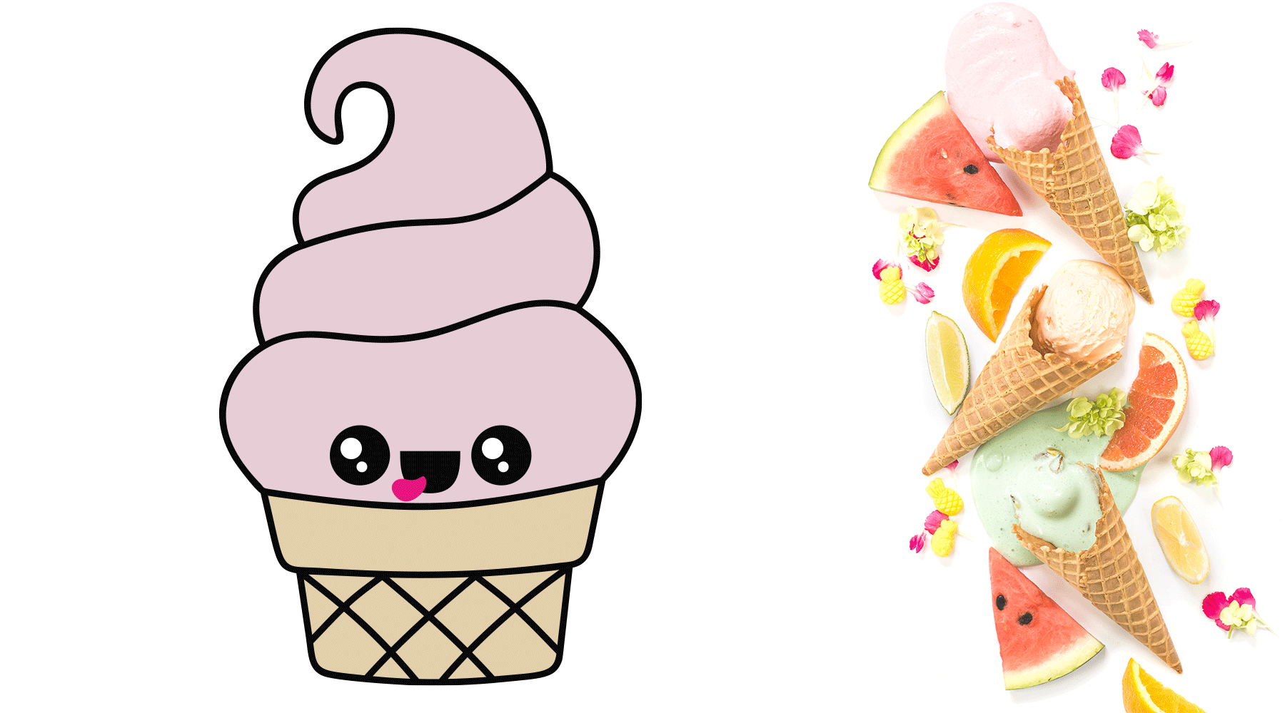 Kawaii Ice Cream Character SVG DXF EPS PNG Cut Files | Free for Personal Use