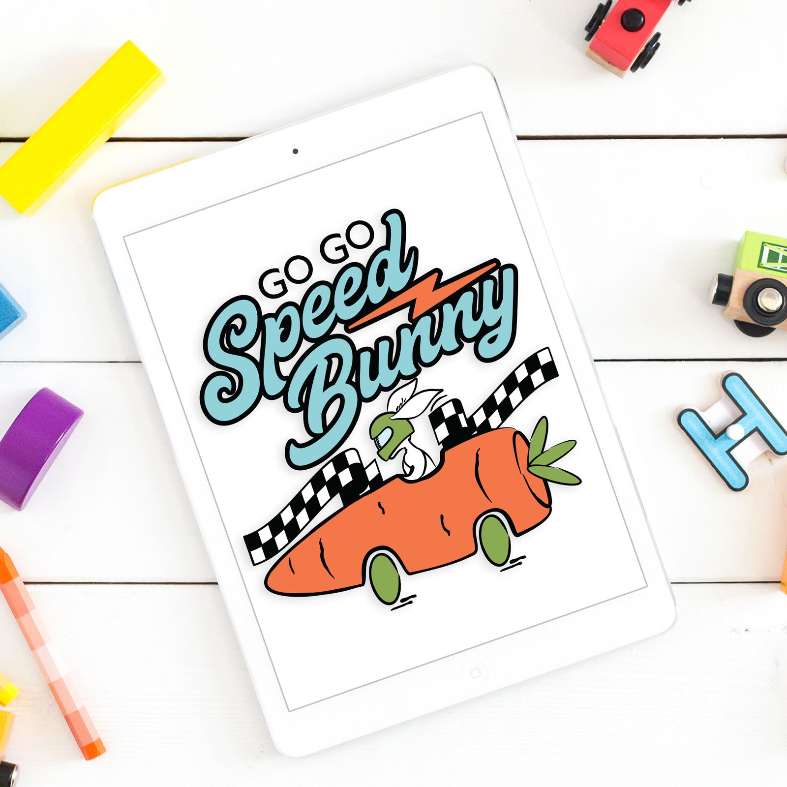 Speed Bunny Easter Cut File | SVG DXF EPS PNG | Free for Personal Use