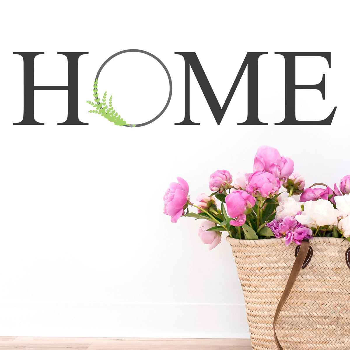 Freebie Friday SVG - Farmhouse style Home svg with modern style wreath for the O