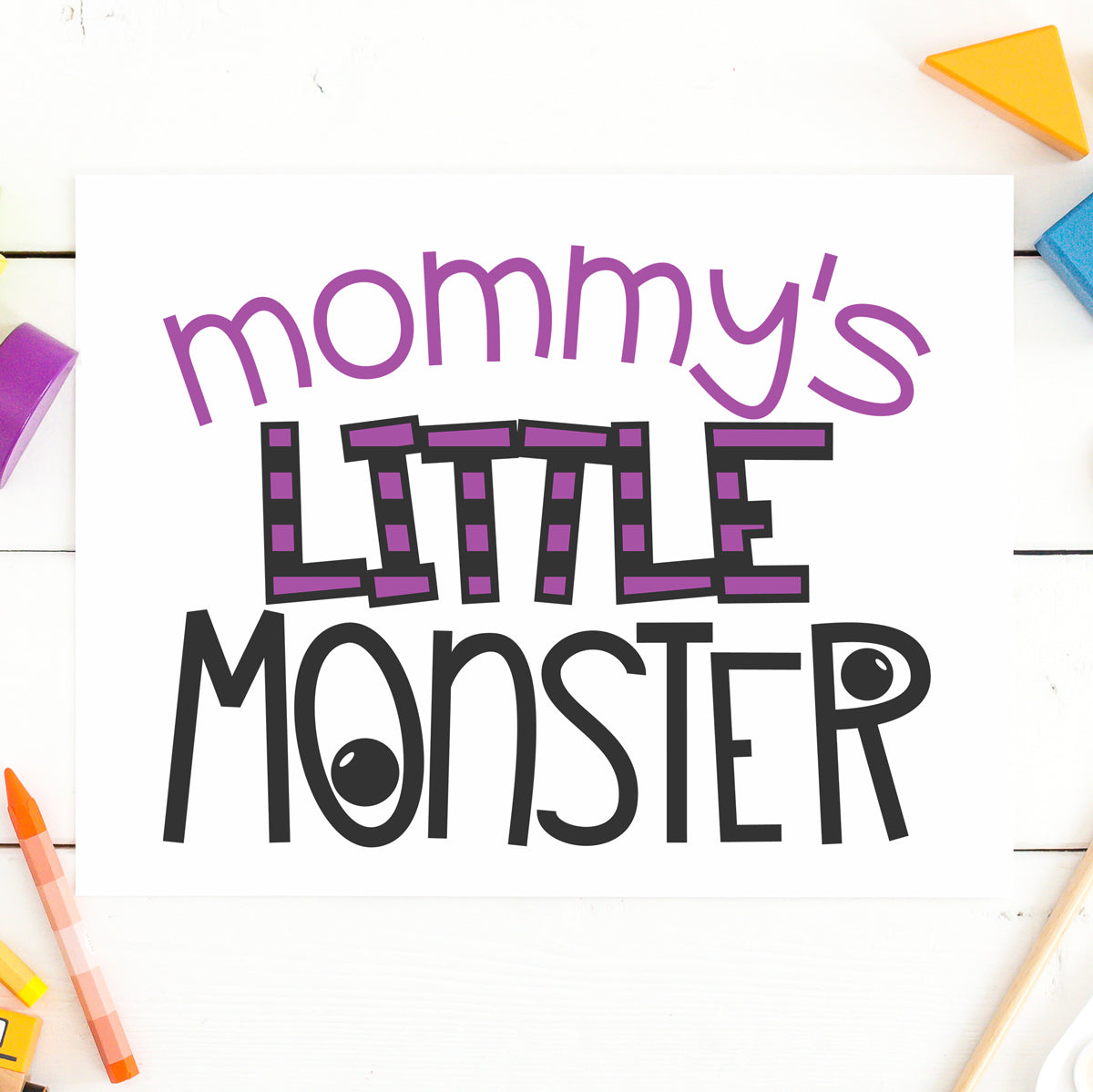 Freebie Friday | Mommy's Little Monster SVG Cut File for Halloween