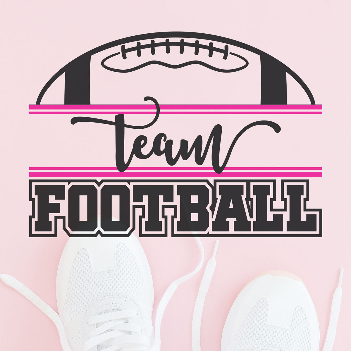 Freebie Friday SVG Cut File | Customizable Team Football design to add your school's name