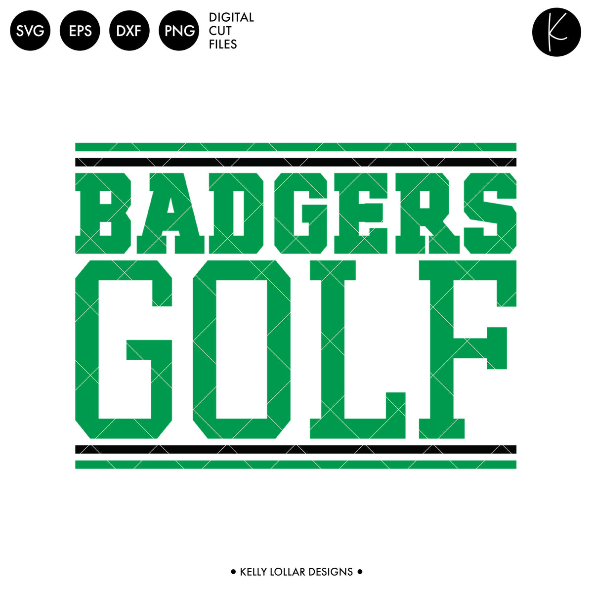 Badgers Golf Bundle | SVG DXF EPS PNG Cut Files
