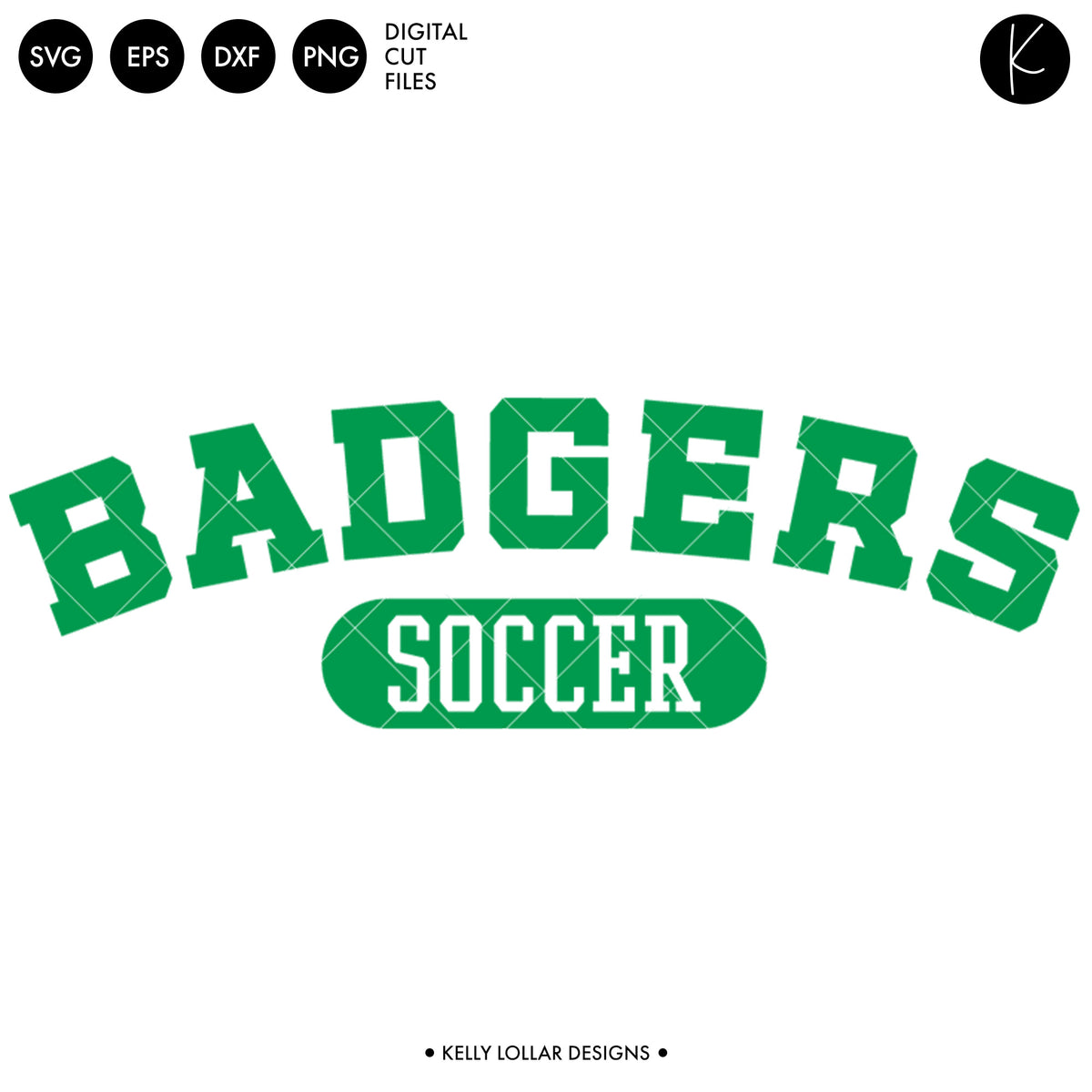 Badgers Soccer and Football Bundle | SVG DXF EPS PNG Cut Files