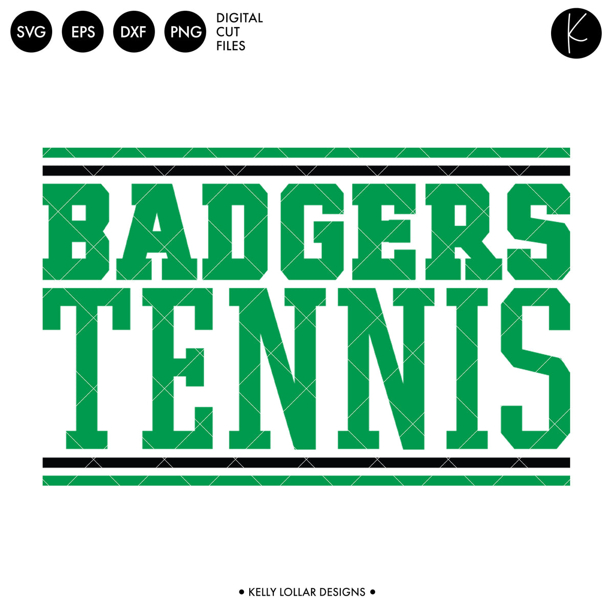 Badgers Tennis Bundle | SVG DXF EPS PNG Cut Files