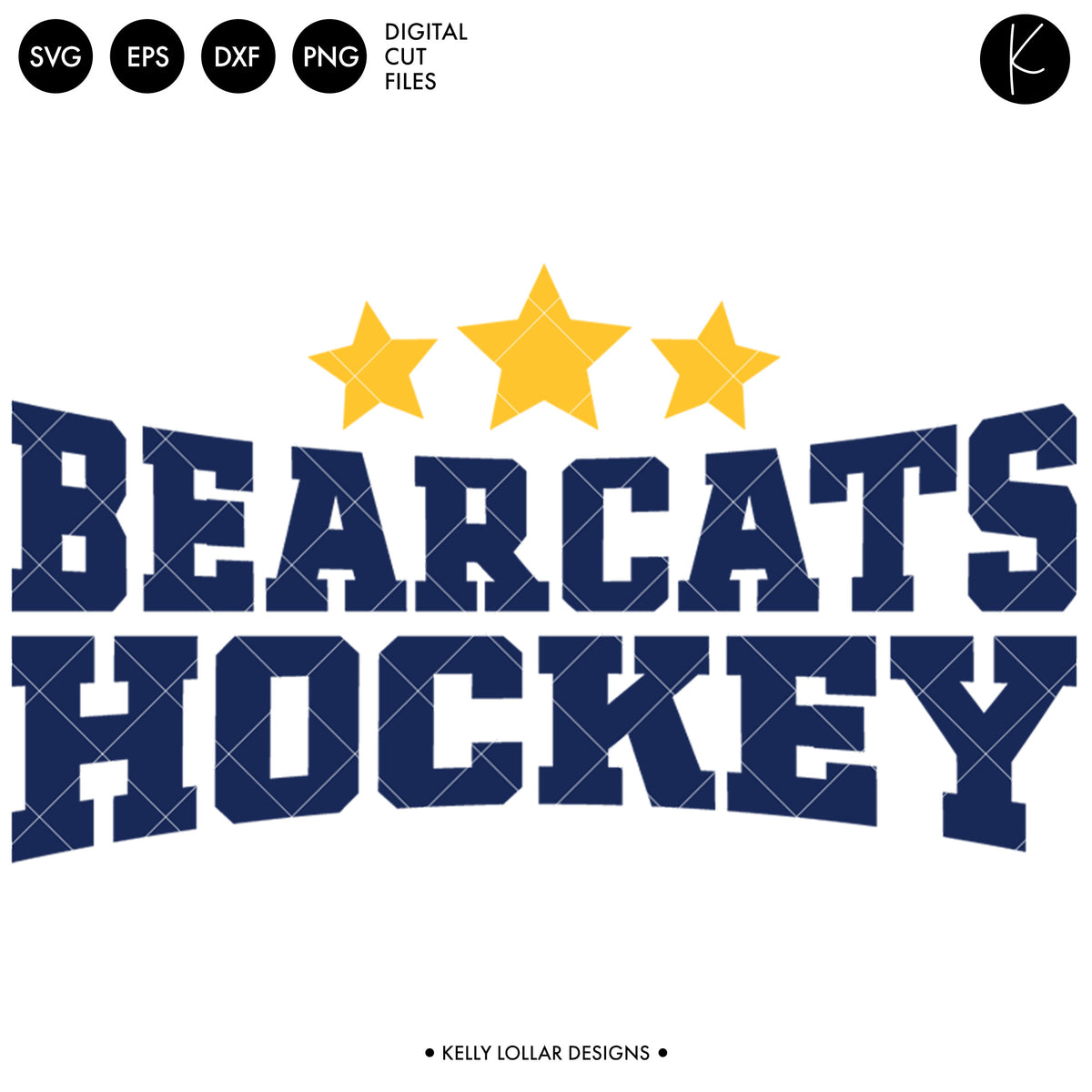 Bearcats Hockey Bundle | SVG DXF EPS PNG Cut Files