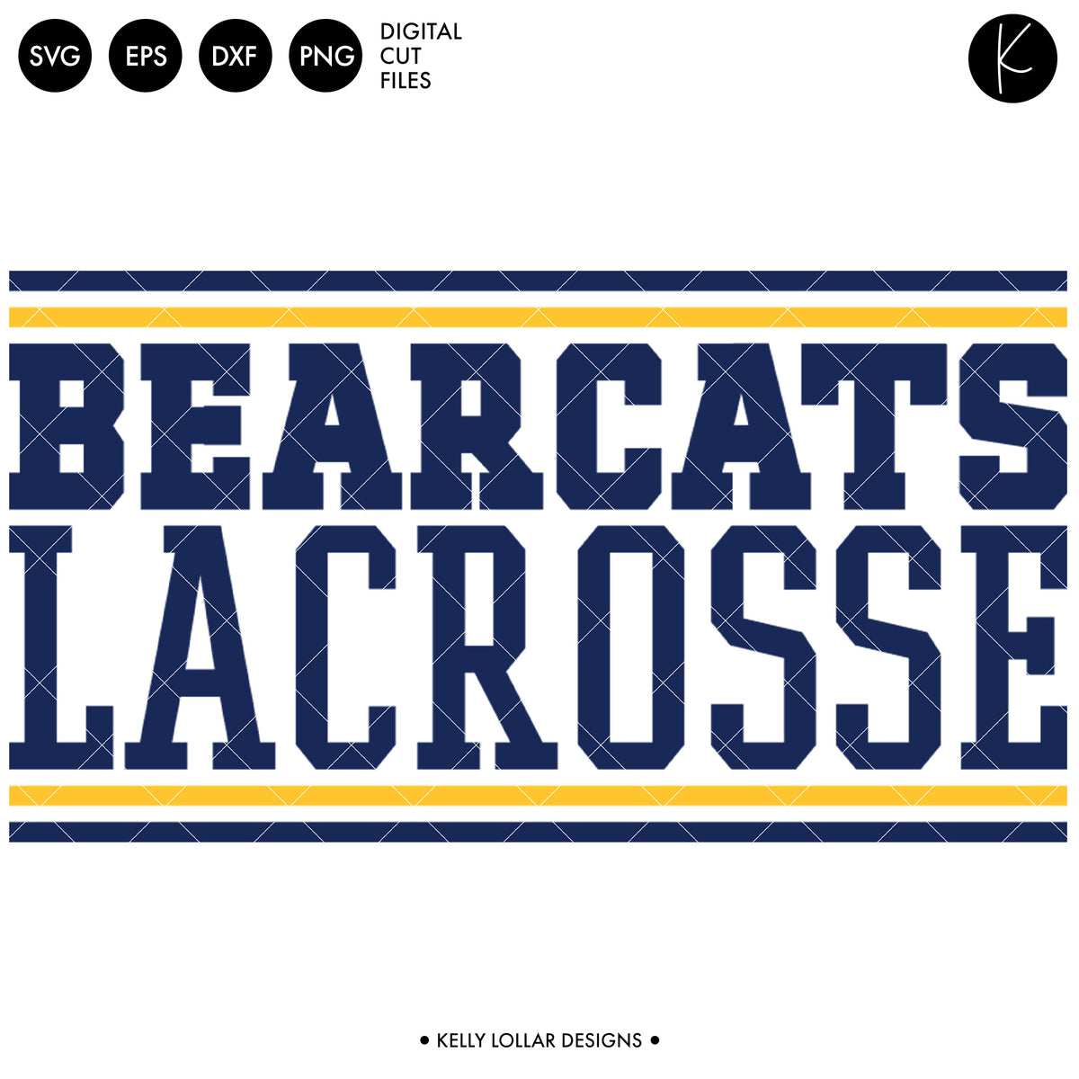 Bearcats Lacrosse Bundle | SVG DXF EPS PNG Cut Files
