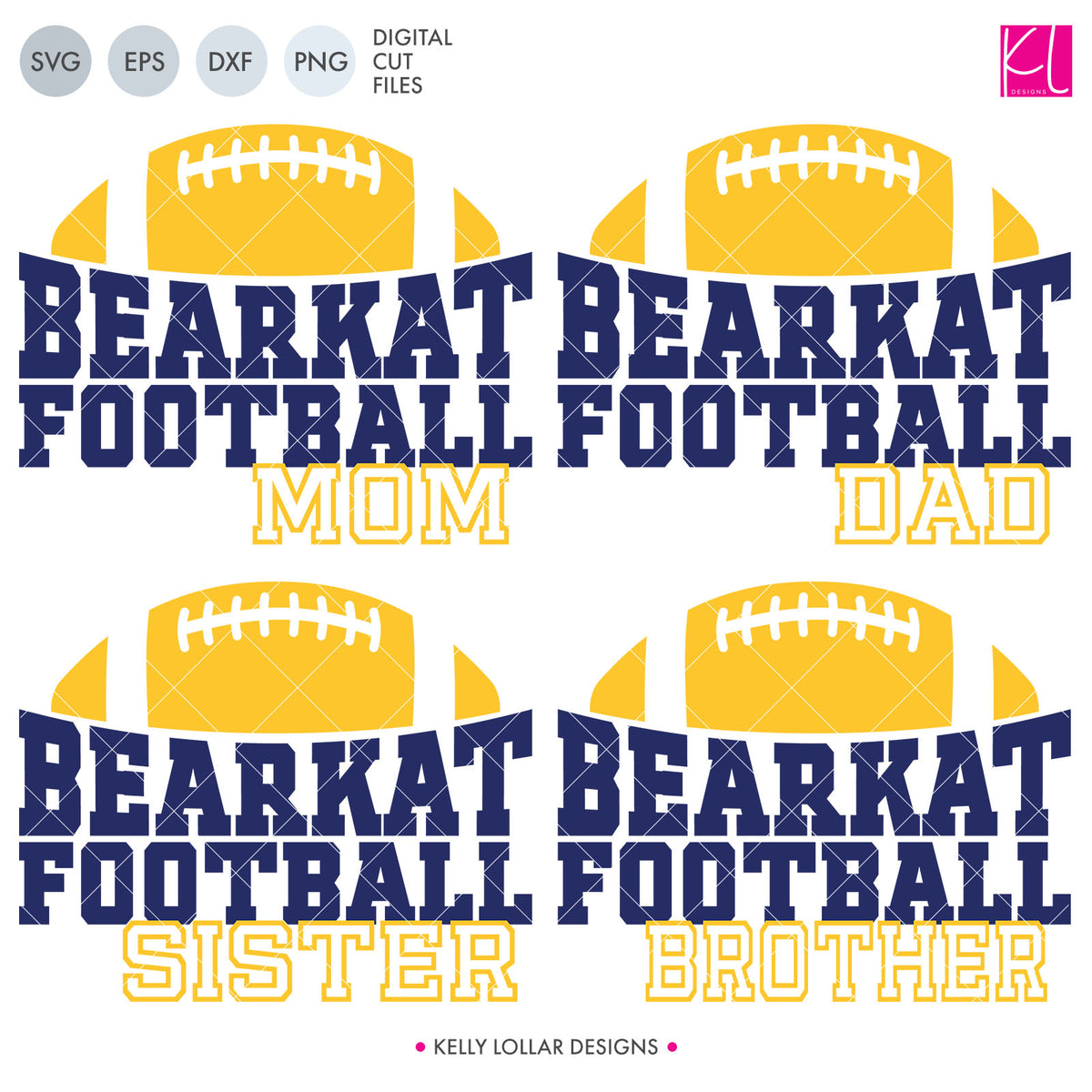Bearkats Football Bundle | SVG DXF EPS PNG Cut Files