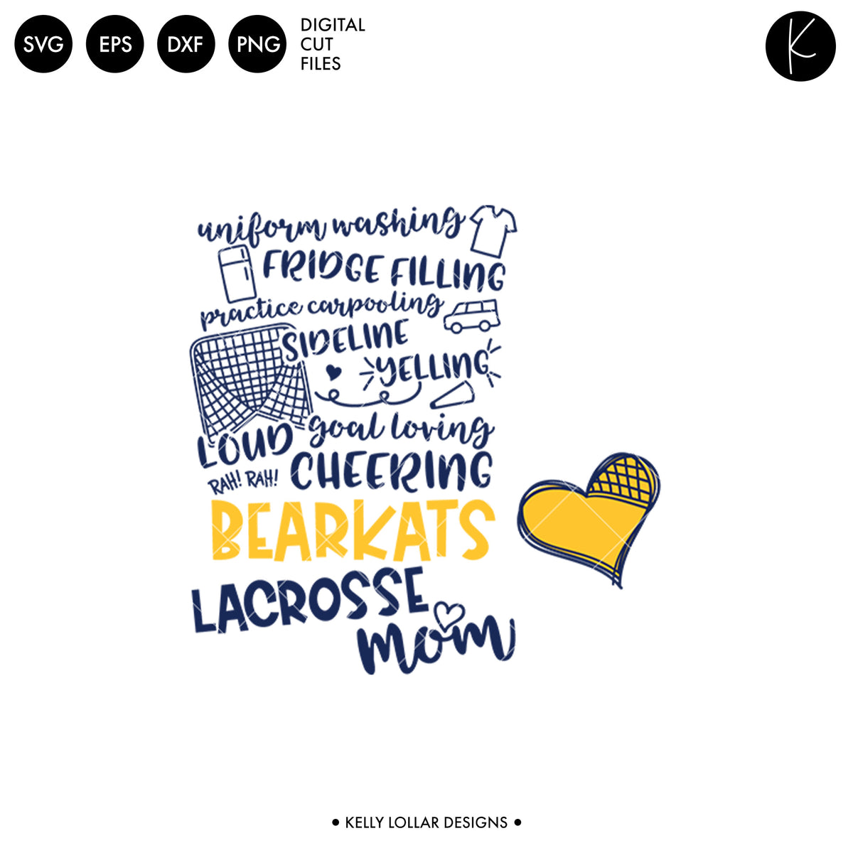 Bearkats Lacrosse Bundle | SVG DXF EPS PNG Cut Files