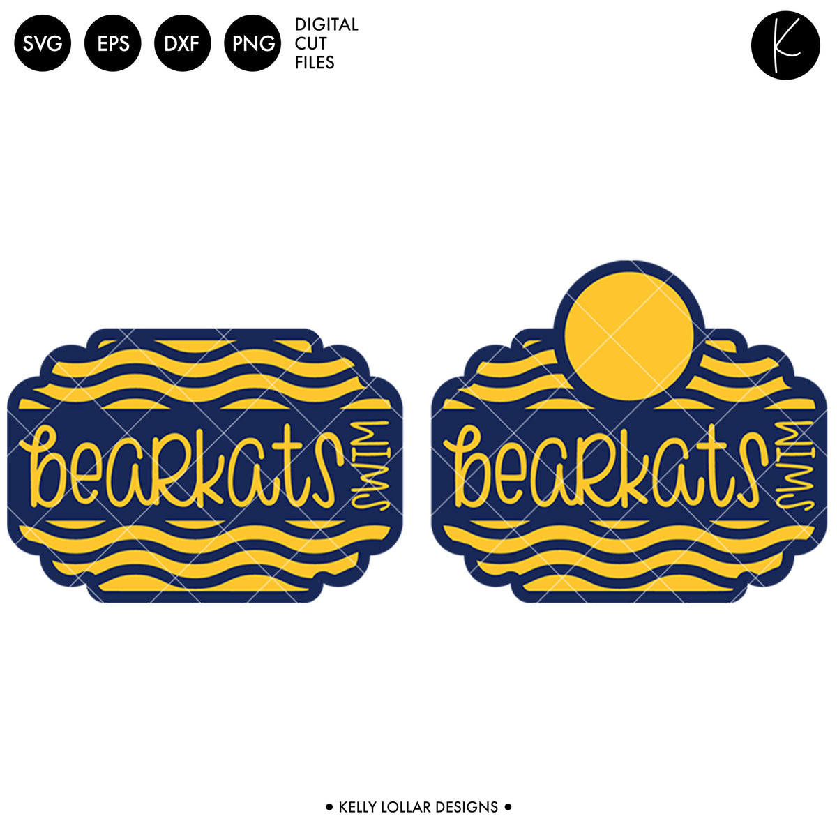 Bearkats Swim Bundle | SVG DXF EPS PNG Cut Files