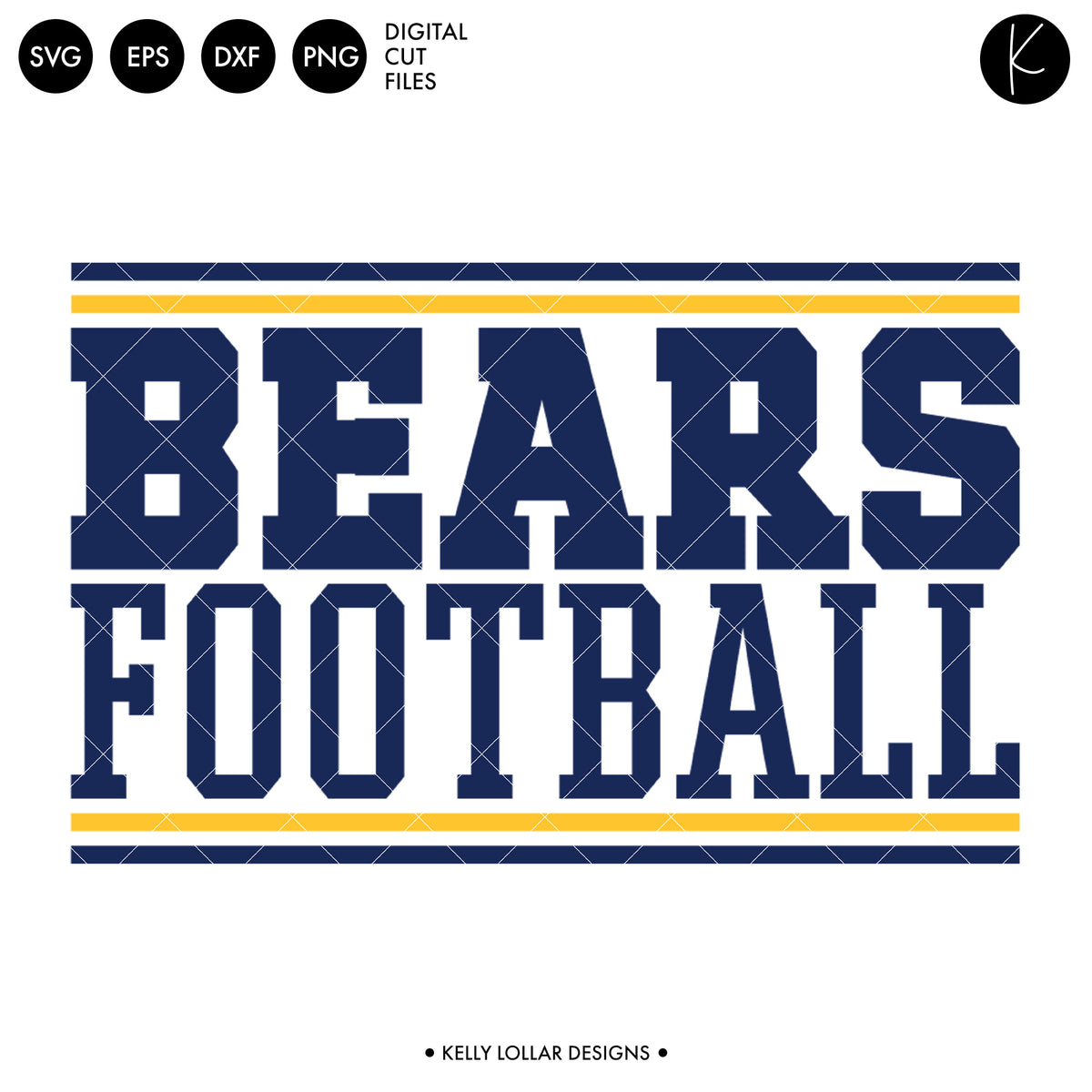 Bears Soccer and Football Bundle | SVG DXF EPS PNG Cut Files