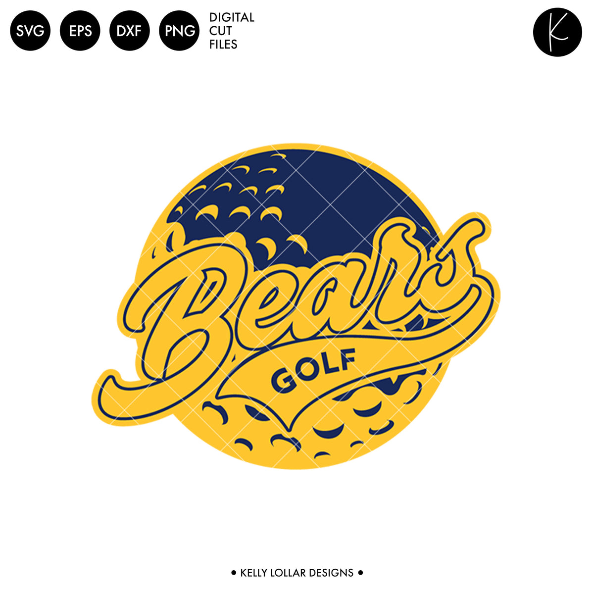 Bears Golf Bundle | SVG DXF EPS PNG Cut Files