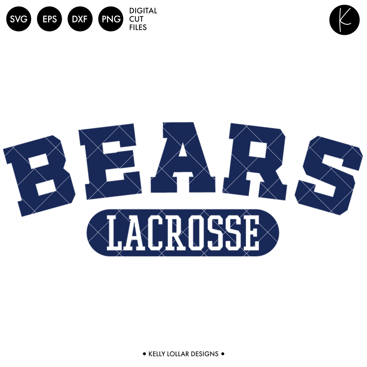 Bears Lacrosse Bundle | SVG DXF EPS PNG Cut Files