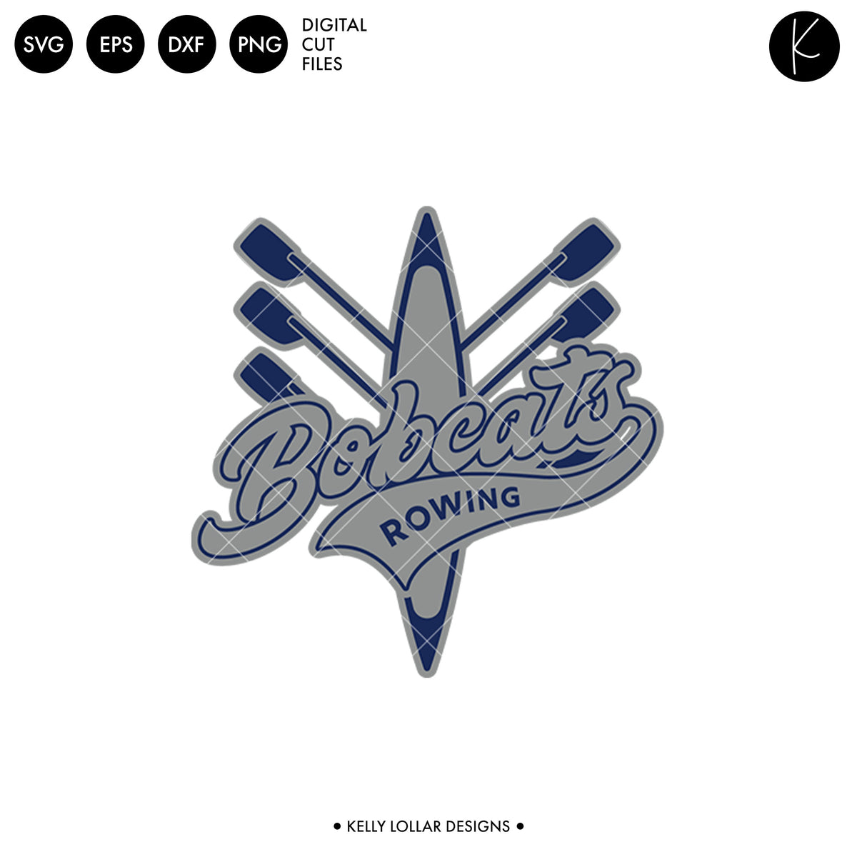 Bobcats Rowing Crew Bundle | SVG DXF EPS PNG Cut Files