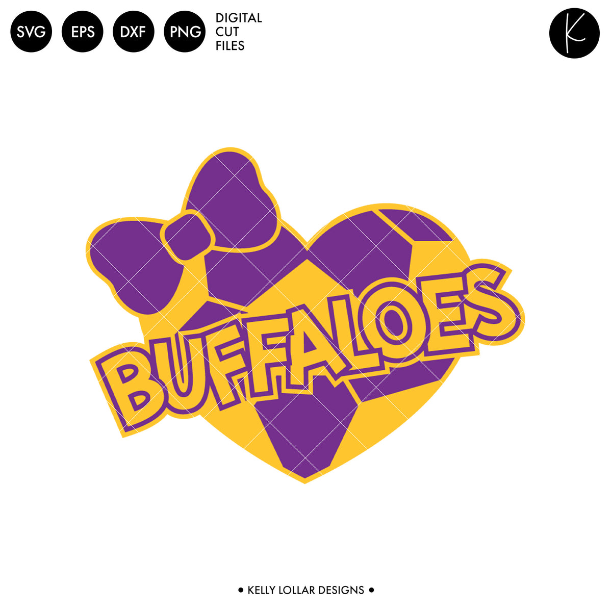 Buffaloes Soccer and Football Bundle | SVG DXF EPS PNG Cut Files