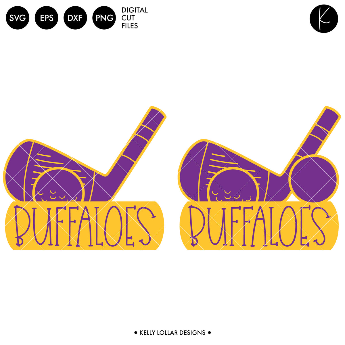 Buffaloes Golf Bundle | SVG DXF EPS PNG Cut Files