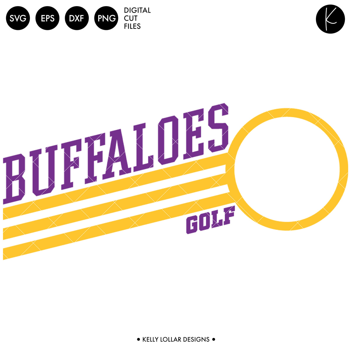 Buffaloes Golf Bundle | SVG DXF EPS PNG Cut Files