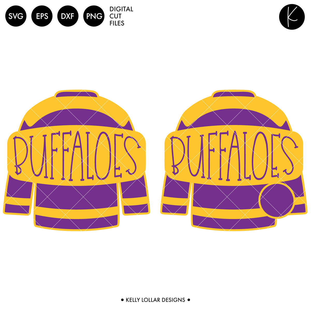 Buffaloes Hockey Bundle | SVG DXF EPS PNG Cut Files