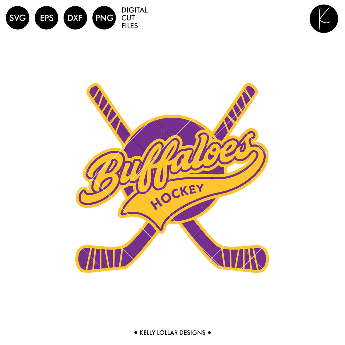 Buffaloes Hockey Bundle | SVG DXF EPS PNG Cut Files