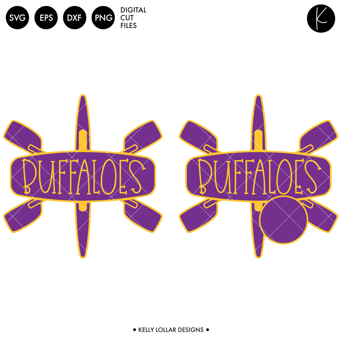 Buffaloes Rowing Crew Bundle | SVG DXF EPS PNG Cut Files