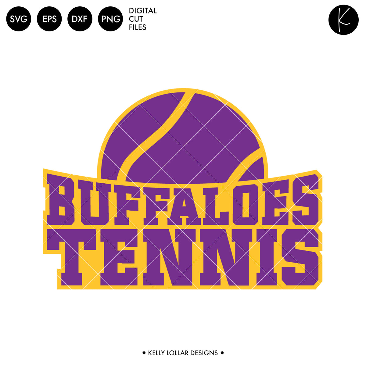 Buffaloes Tennis Bundle | SVG DXF EPS PNG Cut Files