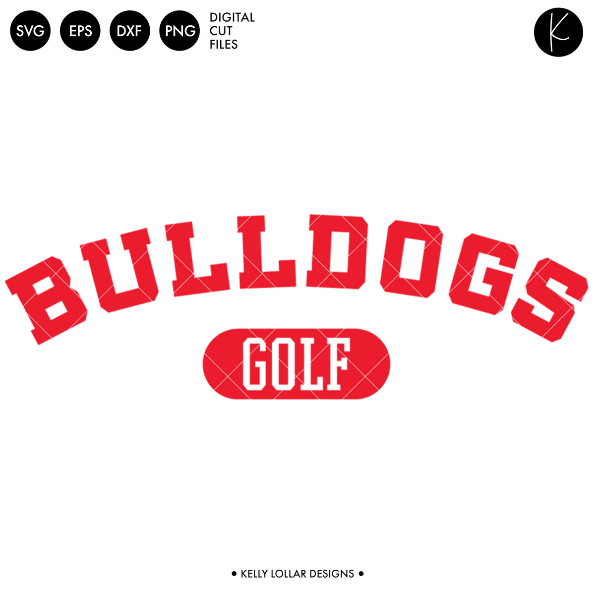 Bulldogs Golf Bundle | SVG DXF EPS PNG Cut Files