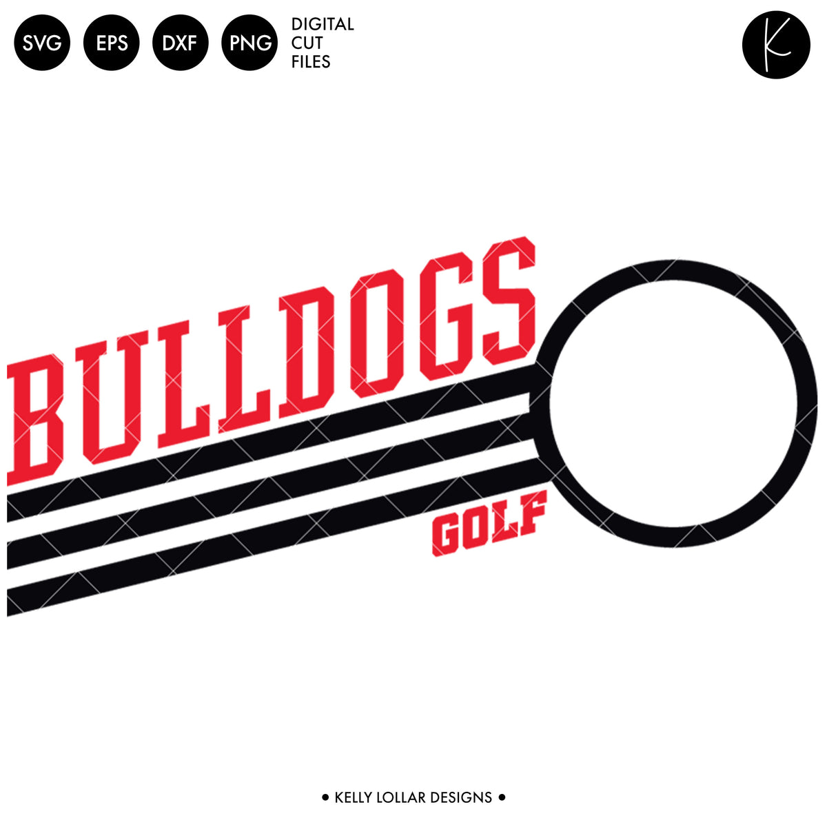 Bulldogs Golf Bundle | SVG DXF EPS PNG Cut Files