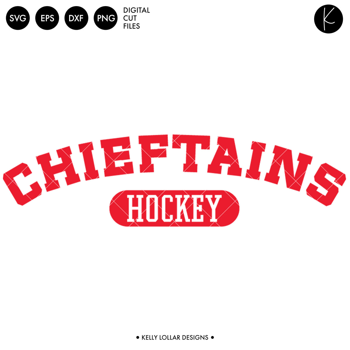 Chieftains Hockey Bundle | SVG DXF EPS PNG Cut Files