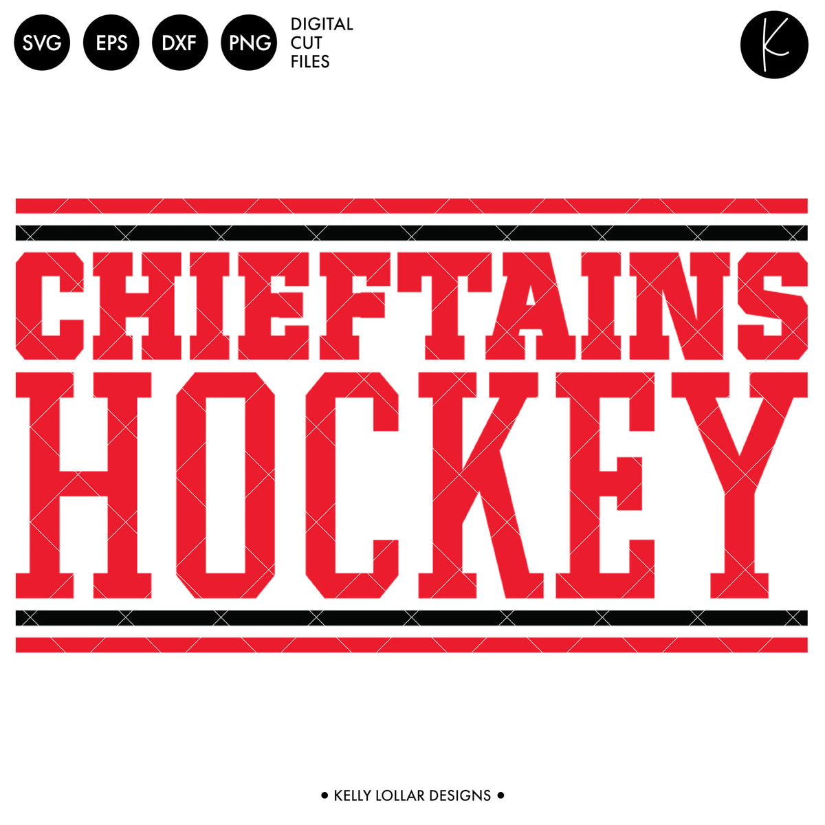 Chieftains Hockey Bundle | SVG DXF EPS PNG Cut Files