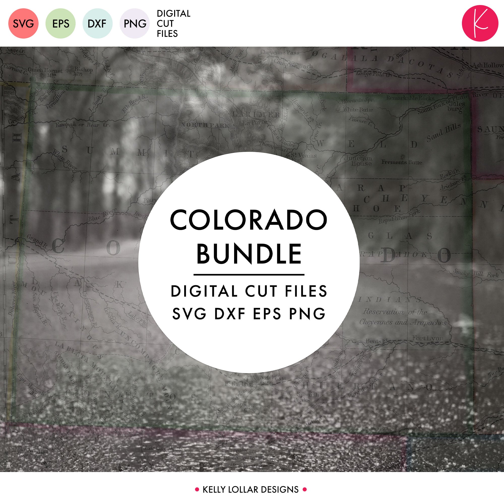Colorado State Bundle | SVG DXF EPS PNG Cut Files