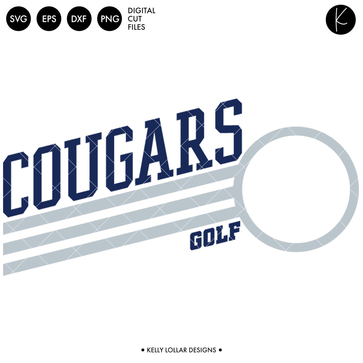 Cougars Golf Bundle | SVG DXF EPS PNG Cut Files