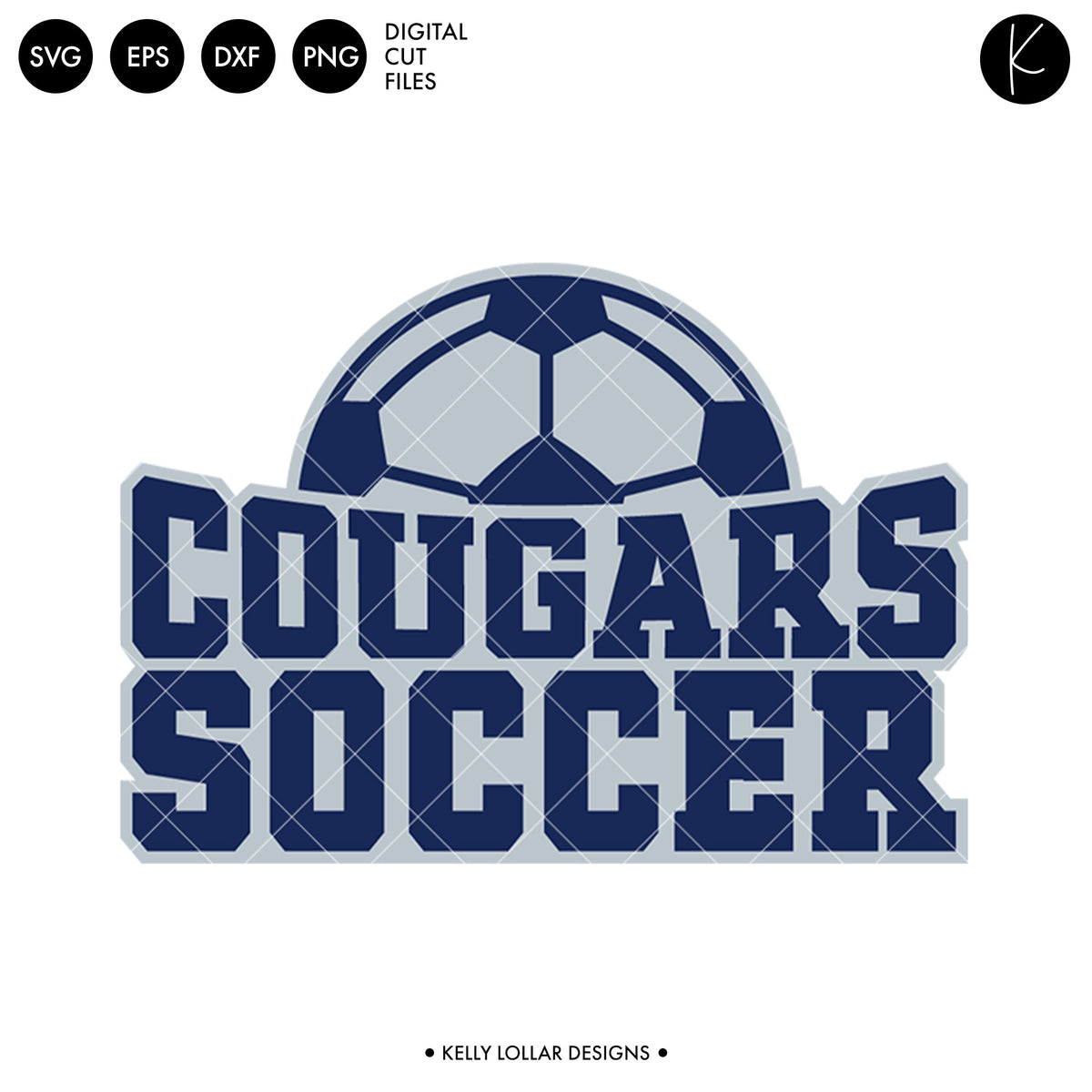 Cougars Soccer and Football Bundle | SVG DXF EPS PNG Cut Files