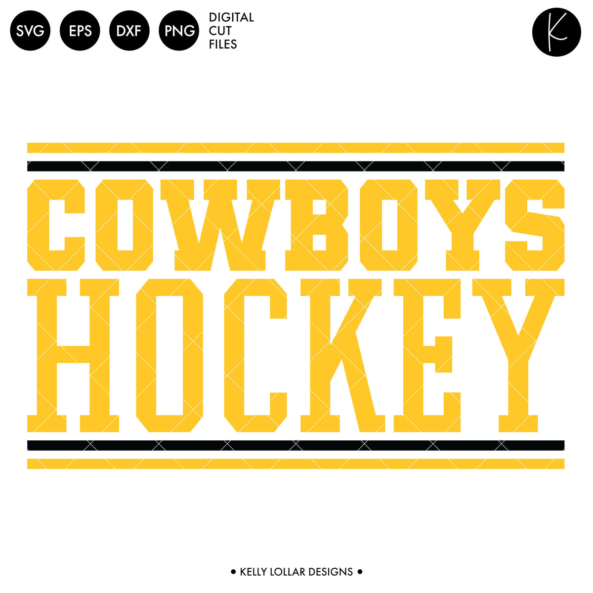 Cowboys Hockey Bundle | SVG DXF EPS PNG Cut Files