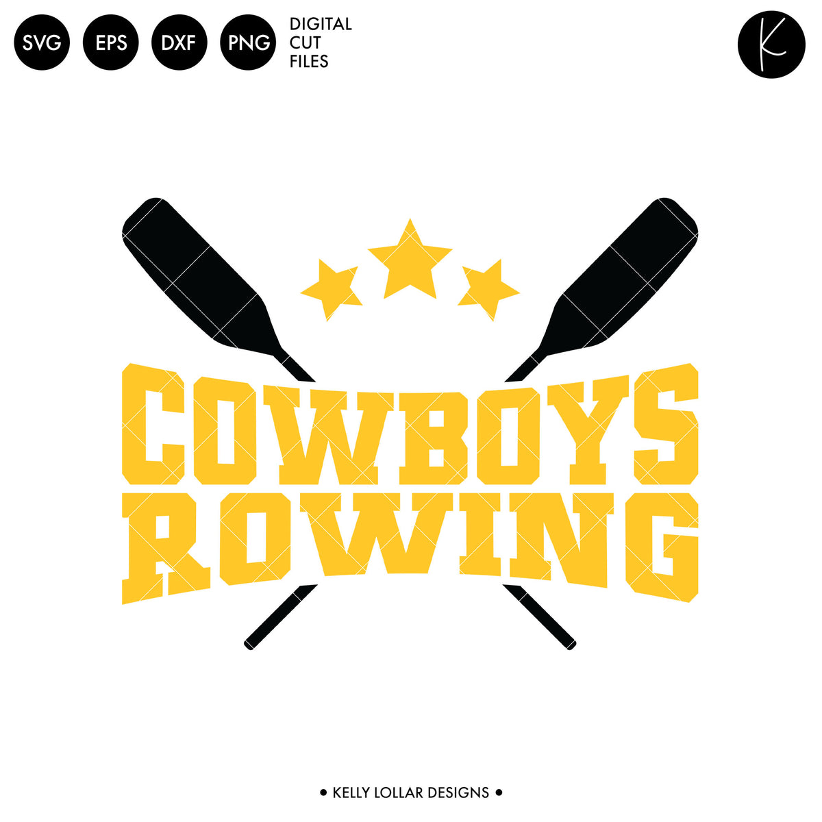Cowboys Rowing Crew Bundle | SVG DXF EPS PNG Cut Files