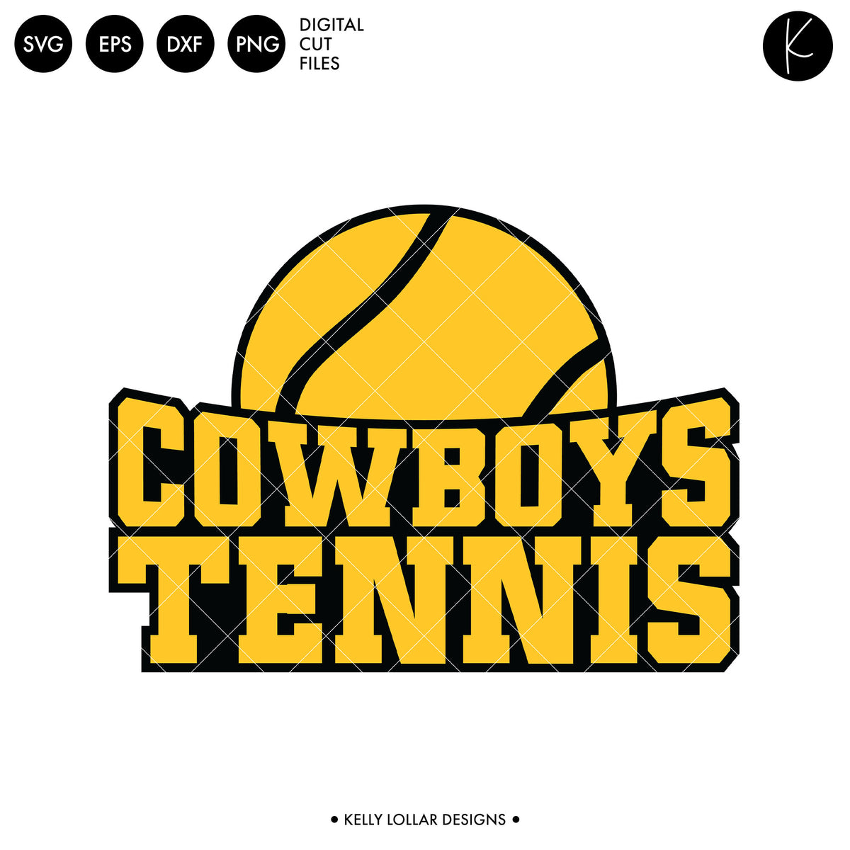 Cowboys &amp; Cowgirls Tennis Bundle | SVG DXF EPS PNG Cut Files
