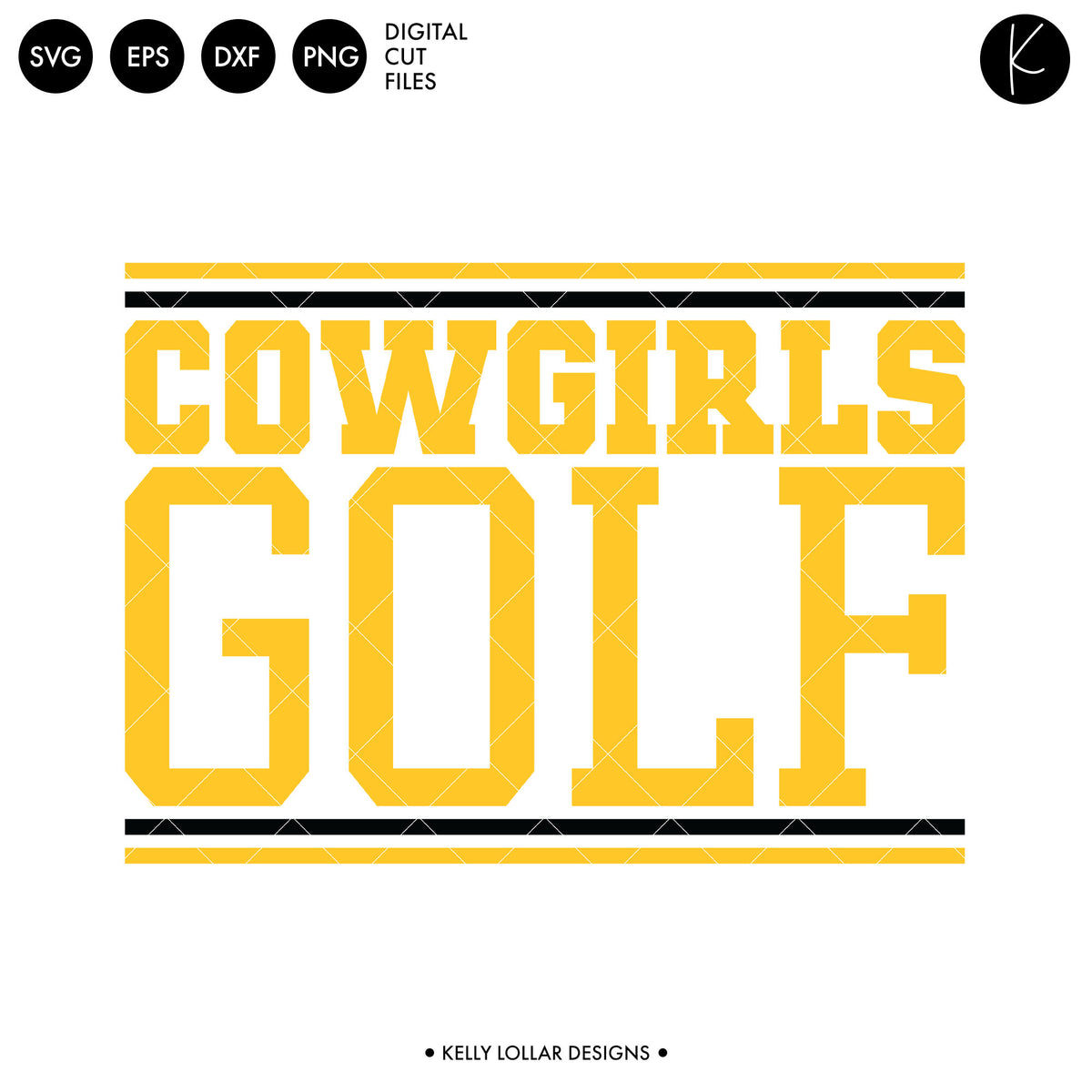 Cowboys &amp; Cowgirls Golf Bundle | SVG DXF EPS PNG Cut Files