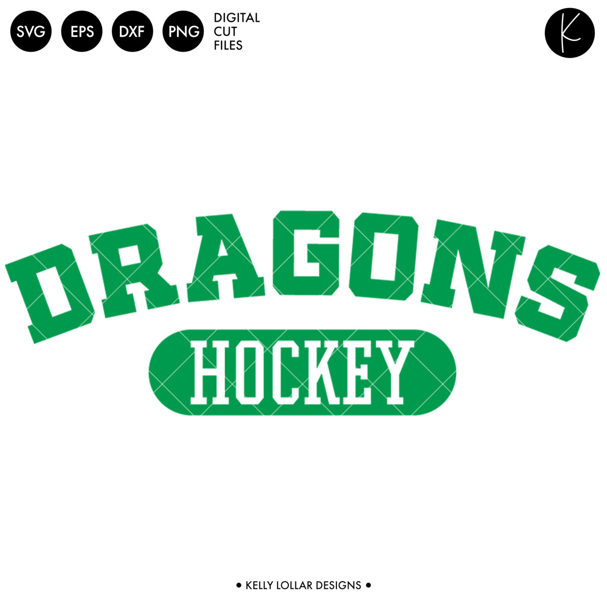 Dragons Hockey Bundle | SVG DXF EPS PNG Cut Files