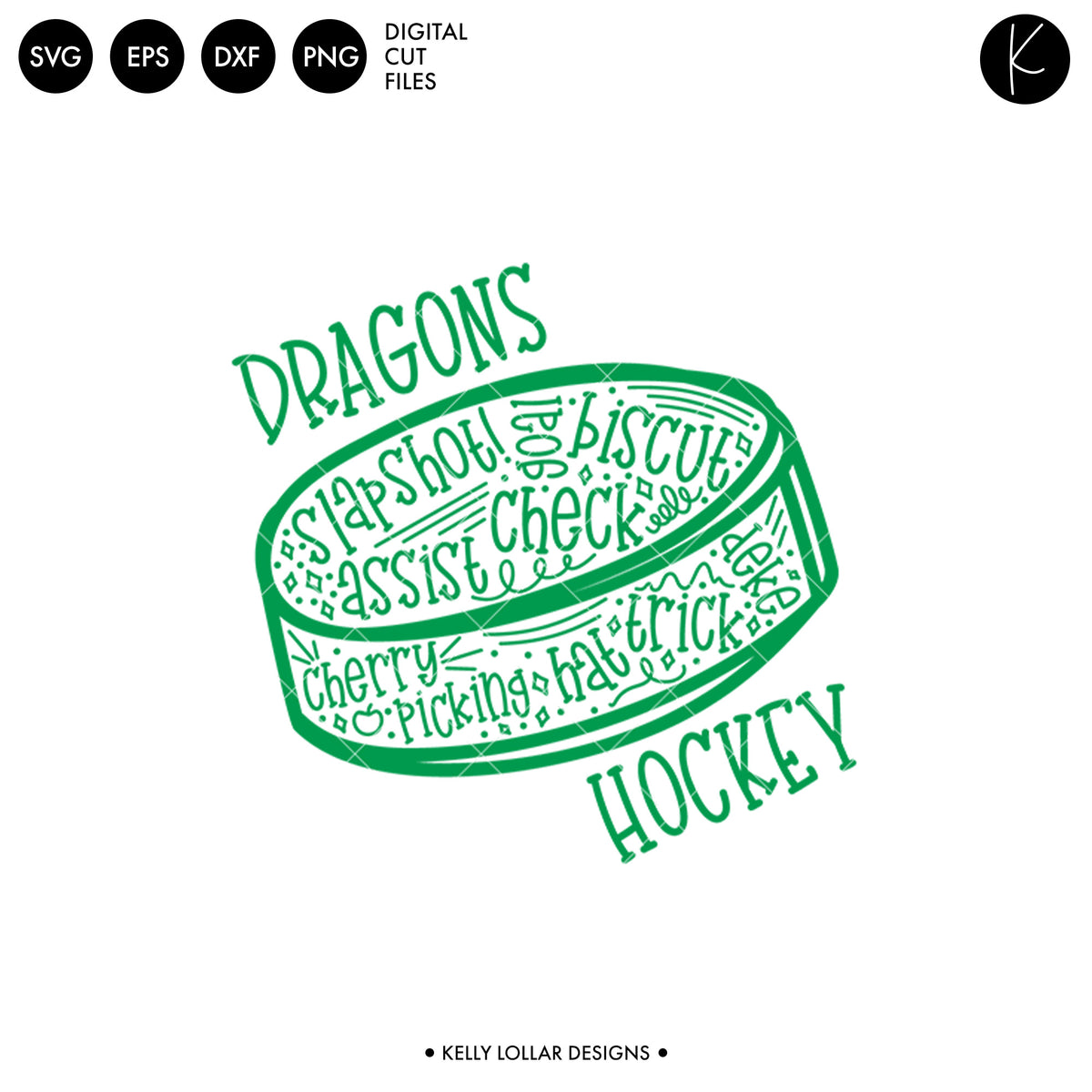 Dragons Hockey Bundle | SVG DXF EPS PNG Cut Files