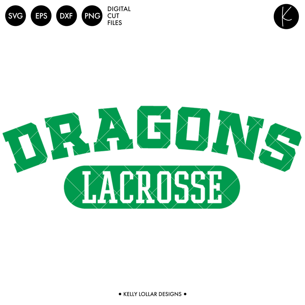 Dragons Lacrosse Bundle | SVG DXF EPS PNG Cut Files