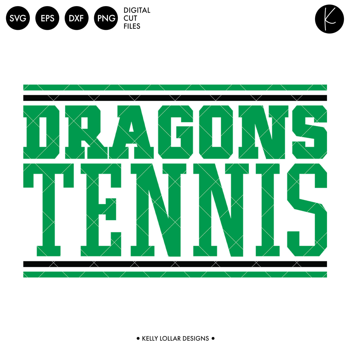 Dragons Tennis Bundle | SVG DXF EPS PNG Cut Files