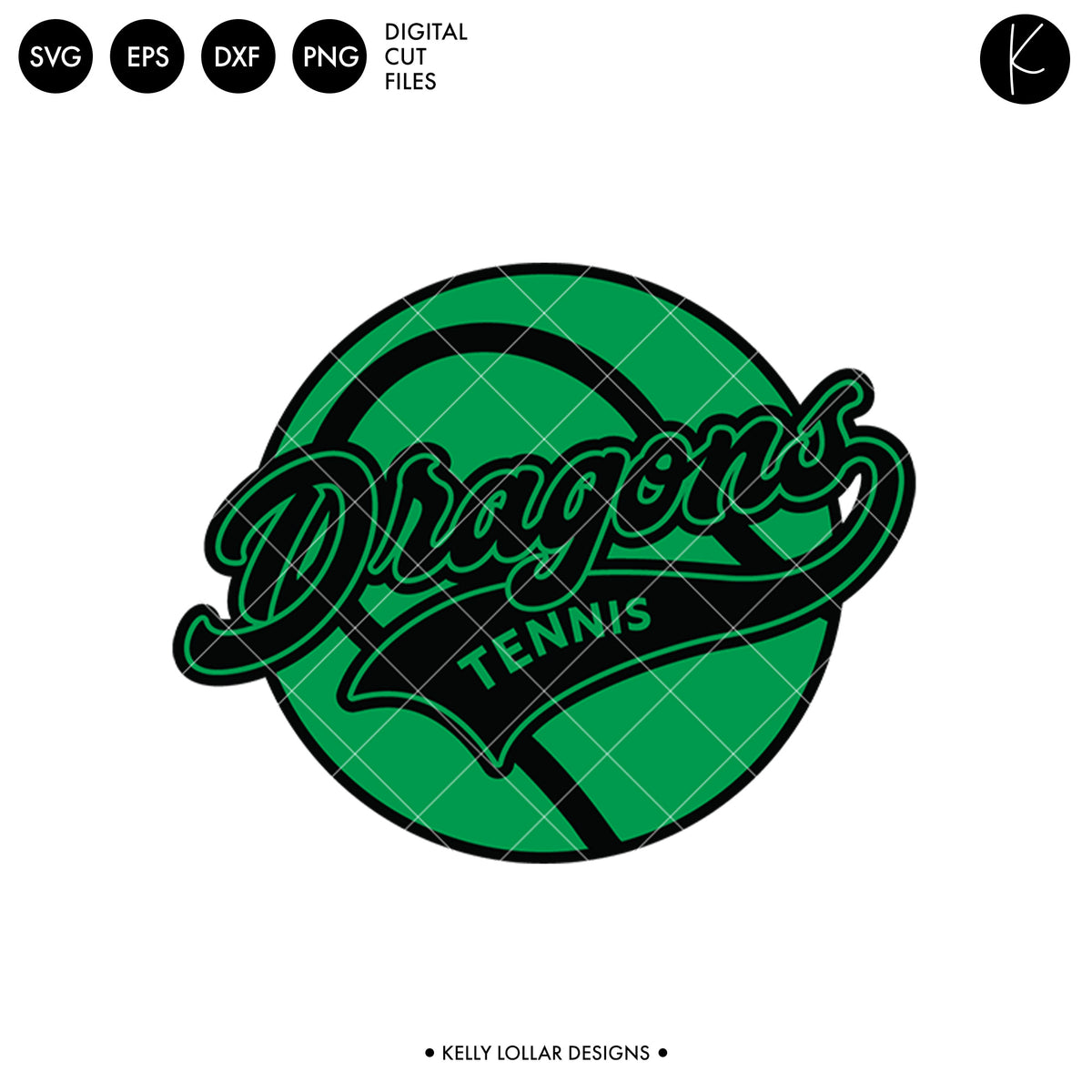 Dragons Tennis Bundle | SVG DXF EPS PNG Cut Files