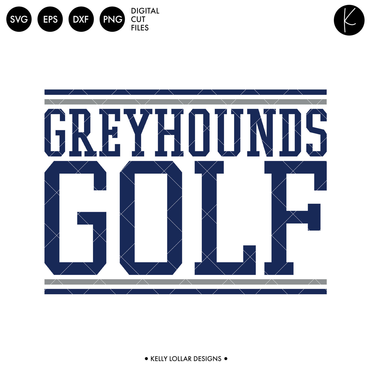 Greyhounds Golf Bundle | SVG DXF EPS PNG Cut Files
